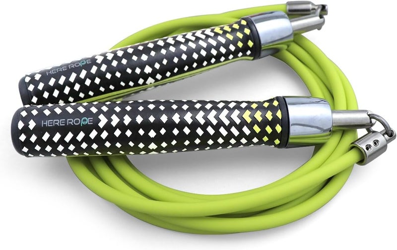 WILLGOO HEREROPE 1/4LB Weighted Jump Rope for Speed, Cardio, Boxing & Workout, Skipping Rope with Ball-bearing, Comfortable & Ergonomic Grip, Tangle Free Cable, Jump Ropes for Men Women Fitness - Image 1